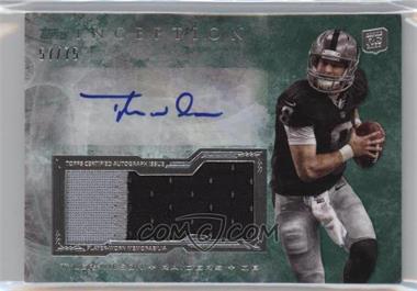 2013 Topps Inception - Autograph Jumbo Patch - Green #IAJP-TW - Tyler Wilson /75