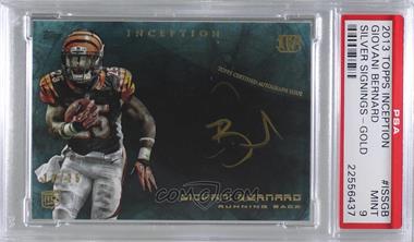 2013 Topps Inception - Gold Signings #ISS-GB - Giovani Bernard /25 [PSA 9 MINT]