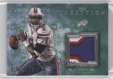 2013 Topps Inception - Rookie Patch Relics - Green #RP-EJM - E.J. Manuel /75