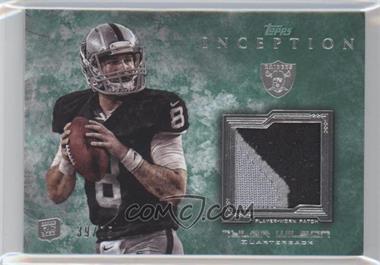 2013 Topps Inception - Rookie Patch Relics - Green #RP-TW - Tyler Wilson /75