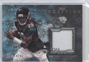 2013 Topps Inception - Rookie Patch Relics #RP-DRO - Denard Robinson /93