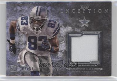 2013 Topps Inception - Rookie Patch Relics #RP-TWI - Terrance Williams /93