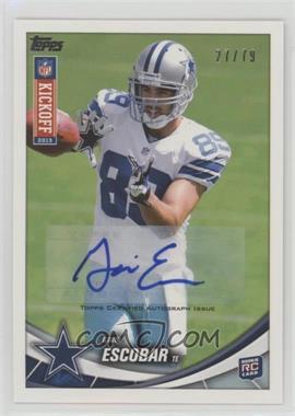 2013 Topps Kickoff - [Base] - Autographs #24 - Gavin Escobar /79