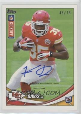 2013 Topps Kickoff - [Base] - Autographs #27 - Knile Davis /79