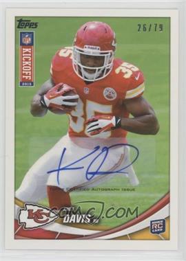 2013 Topps Kickoff - [Base] - Autographs #27 - Knile Davis /79