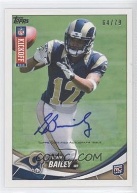 2013 Topps Kickoff - [Base] - Autographs #38 - Stedman Bailey /79