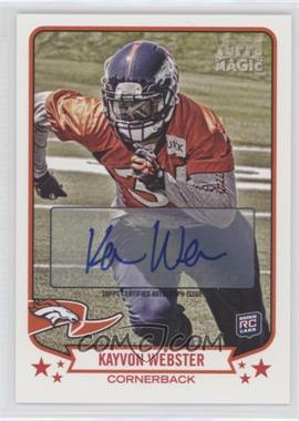 2013 Topps Magic - [Base] - Autographs #10 - Kayvon Webster