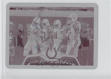 2013 Topps Mini - [Base] - Printing Plate Magenta #429 - Team Leaders - Indianapolis Colts Team /1