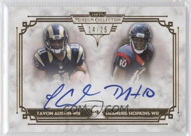 2013 Topps Museum Collection - Dual Signature Series #DSSA-AH - Tavon Austin, DeAndre Hopkins /25