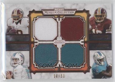 2013 Topps Museum Collection - Four-Player Quad Relic - Copper #MQR-GMTM - Robert Griffin III, Alfred Morris, Ryan Tannehill, Lamar Miller /50