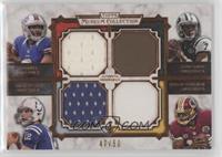 E.J. Manuel, Geno Smith, Andrew Luck, Robert Griffin III #/50