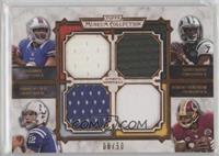 E.J. Manuel, Geno Smith, Andrew Luck, Robert Griffin III #/50