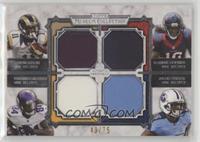 Tavon Austin, DeAndre Hopkins, Cordarrelle Patterson, Justin Hunter #/75