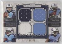 Jake Locker, Chris Johnson, Kendall Wright, Justin Hunter #/75