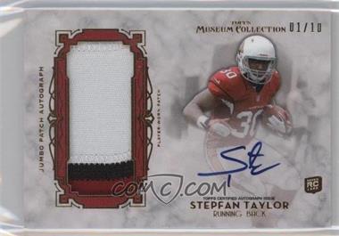 2013 Topps Museum Collection - Jumbo Patch Autograph - Gold #MJPA-ST - Stepfan Taylor /10
