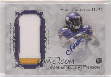 2013 Topps Museum Collection - Jumbo Patch Autograph #MJPA-CP - Cordarrelle Patterson /20