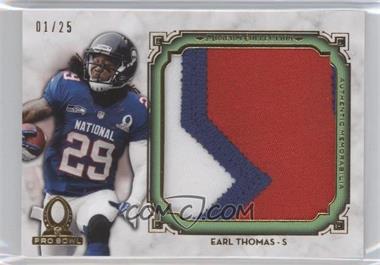 2013 Topps Museum Collection - Pro Bowl Jumbo Relic - Gold Patch #MPBJR-ET - Earl Thomas /25