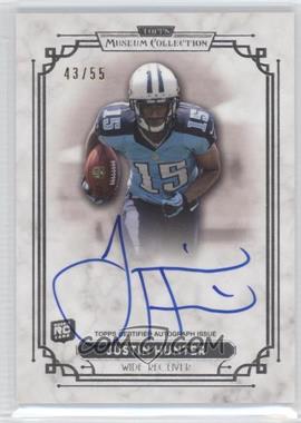 2013 Topps Museum Collection - Signature Series Autographs #SSA-JH - Justin Hunter /55