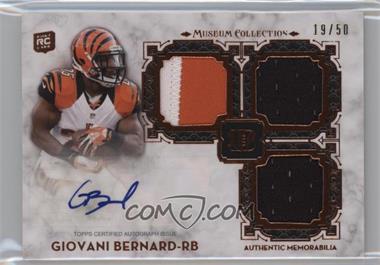 2013 Topps Museum Collection - Signature Swatches - Triple Relic Copper #SSTRA-GB - Giovani Bernard /50