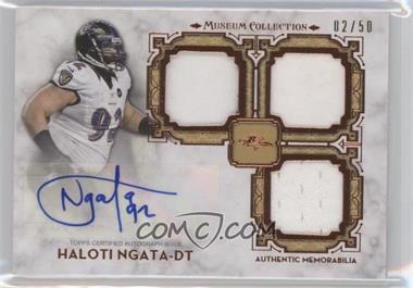 2013 Topps Museum Collection - Signature Swatches - Triple Relic Copper #SSTRA-HN - Haloti Ngata /50