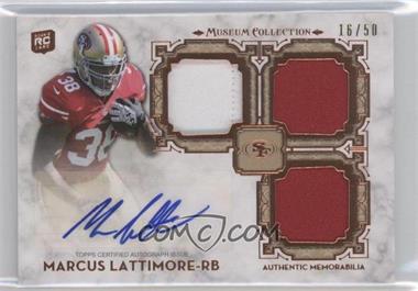 2013 Topps Museum Collection - Signature Swatches - Triple Relic Copper #SSTRA-ML - Marcus Lattimore /50