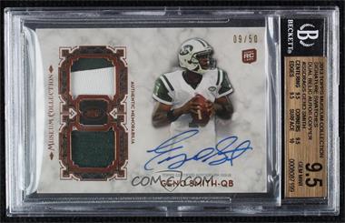 2013 Topps Museum Collection - Signature Swatches Dual Relic Autographs - Copper #SSDRA-GS - Geno Smith /50 [BGS 9.5 GEM MINT]