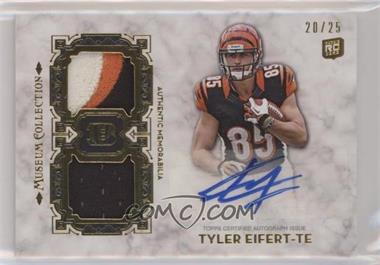 2013 Topps Museum Collection - Signature Swatches Dual Relic Autographs - Gold #SSDRA-TE - Tyler Eifert /25