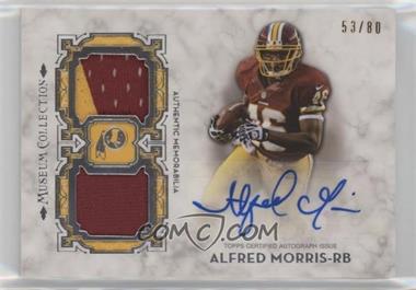 2013 Topps Museum Collection - Signature Swatches Dual Relic Autographs #SSDRA-AM - Alfred Morris /80
