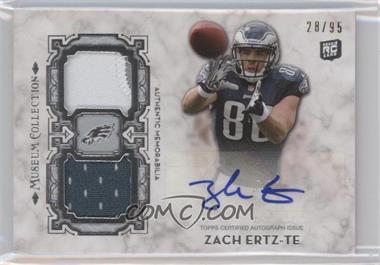 2013 Topps Museum Collection - Signature Swatches Dual Relic Autographs #SSDRA-ZE - Zach Ertz /95