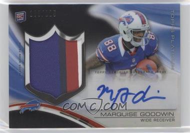 2013 Topps Platinum - Autograph Rookie Refractor Patch - Black #ARP-MGO - Marquise Goodwin /125
