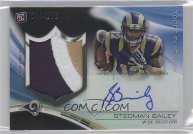 2013 Topps Platinum - Autograph Rookie Refractor Patch - Black #ARP-SB - Stedman Bailey /125