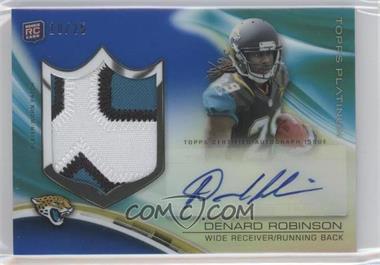 2013 Topps Platinum - Autograph Rookie Refractor Patch - Blue #ARP-DRO - Denard Robinson /25