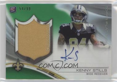 2013 Topps Platinum - Autograph Rookie Refractor Patch - Green #ARP-KS - Kenny Stills /99