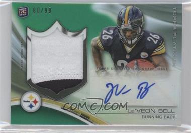 2013 Topps Platinum - Autograph Rookie Refractor Patch - Green #ARP-LB - Le'Veon Bell /99