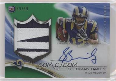 2013 Topps Platinum - Autograph Rookie Refractor Patch - Green #ARP-SB - Stedman Bailey /99 [EX to NM]