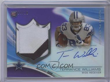 2013 Topps Platinum - Autograph Rookie Refractor Patch - Purple #ARP-TWI - Terrance Williams /10