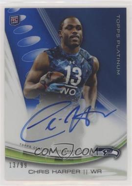 2013 Topps Platinum - Autographed Rookie Refractors - Blue #A-CHA - Chris Harper /99