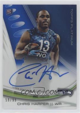 2013 Topps Platinum - Autographed Rookie Refractors - Blue #A-CHA - Chris Harper /99