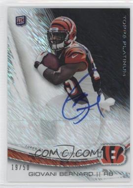 2013 Topps Platinum - Autographed Rookie Refractors - Frost Prism #A-GB - Giovani Bernard /50