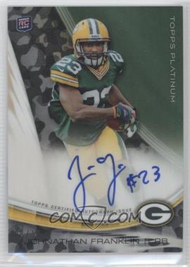 2013 Topps Platinum - Autographed Rookie Refractors - Military Camo #A-JF - Johnathan Franklin /10