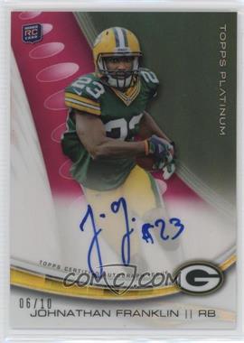 2013 Topps Platinum - Autographed Rookie Refractors - Pink BCA #A-JF - Johnathan Franklin /10