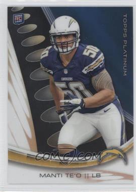 2013 Topps Platinum - [Base] - Black Refractor #120 - Manti Te'o