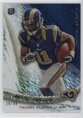 2013 Topps Platinum - [Base] - Frost Refractor #123 - Tavon Austin /99