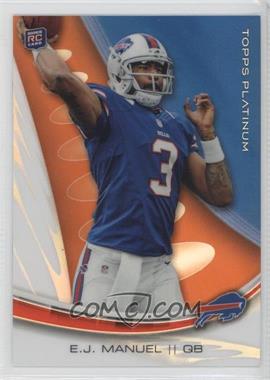 2013 Topps Platinum - [Base] - Orange Refractor #104 - EJ Manuel