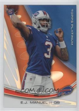 2013 Topps Platinum - [Base] - Orange Refractor #104 - EJ Manuel