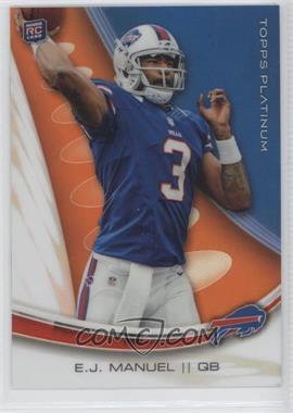 2013 Topps Platinum - [Base] - Orange Refractor #104 - EJ Manuel