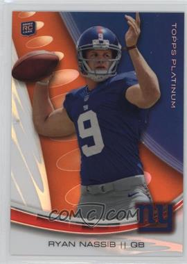 2013 Topps Platinum - [Base] - Orange Refractor #111 - Ryan Nassib