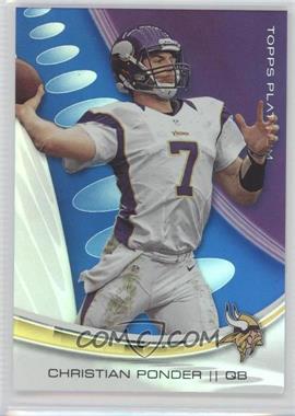 2013 Topps Platinum - [Base] - Sapphire #32 - Christian Ponder