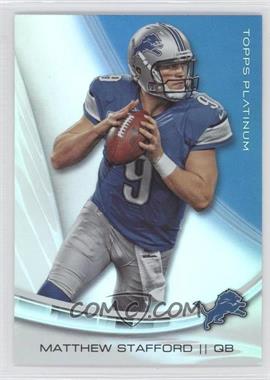 2013 Topps Platinum - [Base] #48 - Matthew Stafford