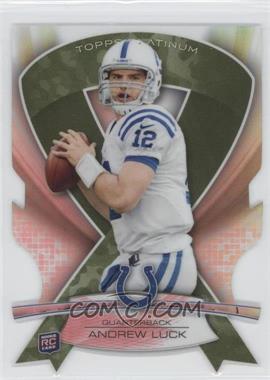 2013 Topps Platinum - Die-Cut Ribbons - Military Camo #ABMDC-AL - Andrew Luck